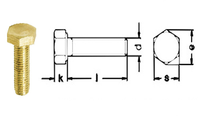 brass din 933 bolts